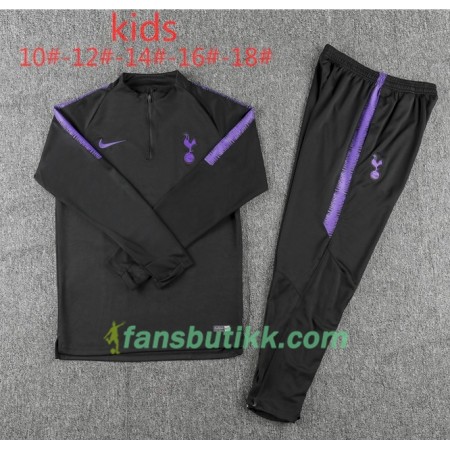 Tottenham Hotspur Barn Trenings Collegegenser Set Svart 2018-2019